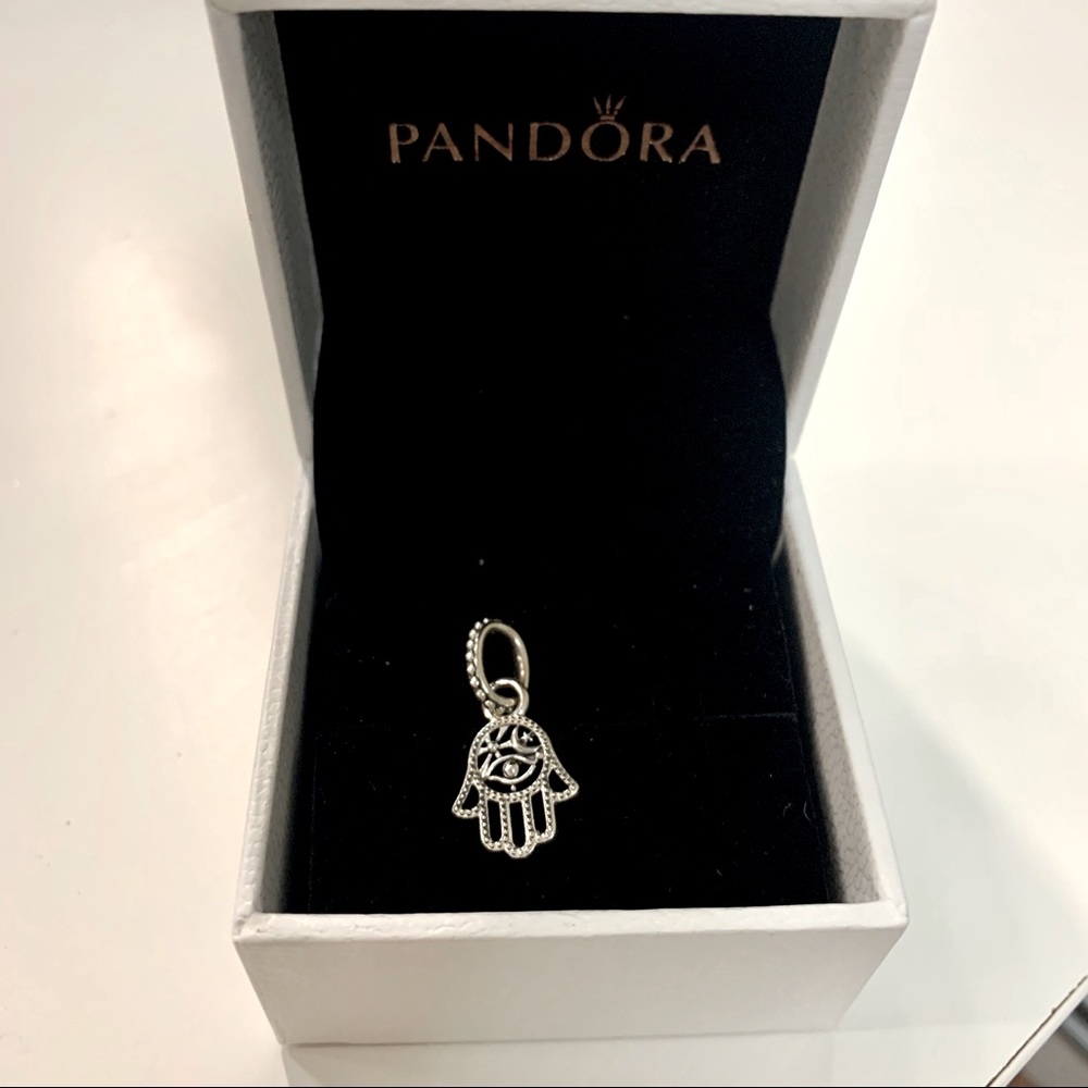 Protective hamsa hand dangle charm